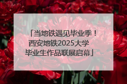 当地铁遇见毕业季！西安地铁2025大学毕业生作品联展启幕