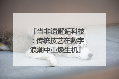 当非遗邂逅科技：传统技艺在数字浪潮中重焕生机