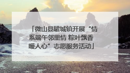 微山县驩城镇开展“情系端午邻里情 粽叶飘香暖人心”志愿服务活动