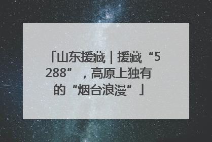 山东援藏｜援藏“5288”，高原上独有的“烟台浪漫”