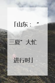 山东：“三夏”大忙进行时