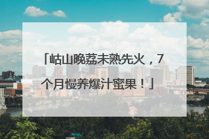 岵山晚荔未熟先火，7个月慢养爆汁蜜果！
