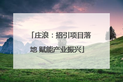 庄浪：招引项目落地 赋能产业振兴