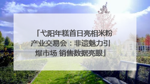 弋阳年糕首日亮相米粉产业交易会：非遗魅力引爆市场 销售数据亮眼