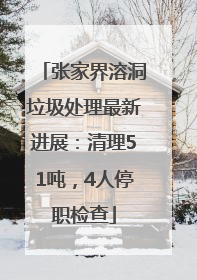 张家界溶洞垃圾处理最新进展：清理51吨，4人停职检查