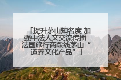 提升茅山知名度 加强中法人文交流传播 法国旅行商踩线茅山“道养文化产品”