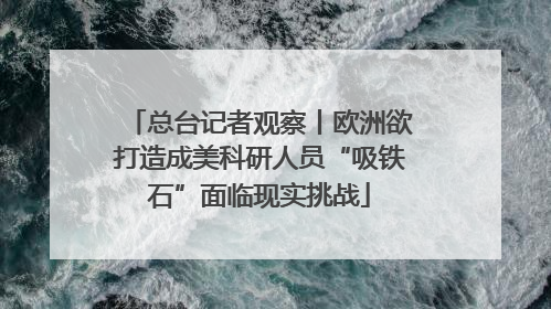 总台记者观察丨欧洲欲打造成美科研人员“吸铁石”面临现实挑战