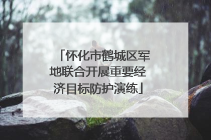 怀化市鹤城区军地联合开展重要经济目标防护演练