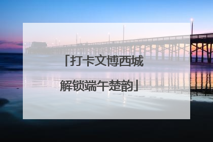 打卡文博西城 解锁端午楚韵