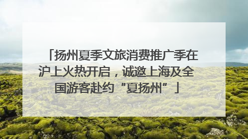扬州夏季文旅消费推广季在沪上火热开启，诚邀上海及全国游客赴约“夏扬州”