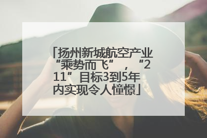 扬州新城航空产业“乘势而飞”，“211”目标3到5年内实现令人憧憬