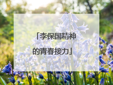 李保国精神的青春接力