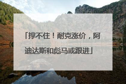 撑不住！耐克涨价，阿迪达斯和彪马或跟进