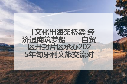 文化出海架桥梁 经济通商筑梦船——自贸区开封片区承办2025年匈牙利文旅交流对接活动专场