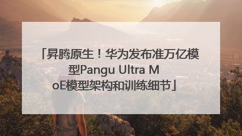 昇腾原生！华为发布准万亿模型Pangu Ultra MoE模型架构和训练细节