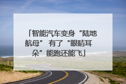 智能汽车变身“陆地航母” 有了“眼睛耳朵”能跑还能飞