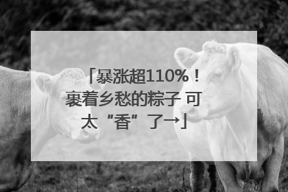 暴涨超110%！裹着乡愁的粽子 可太“香”了→
