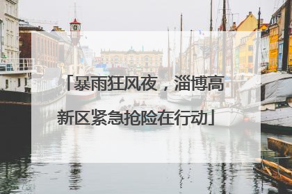 暴雨狂风夜，淄博高新区紧急抢险在行动