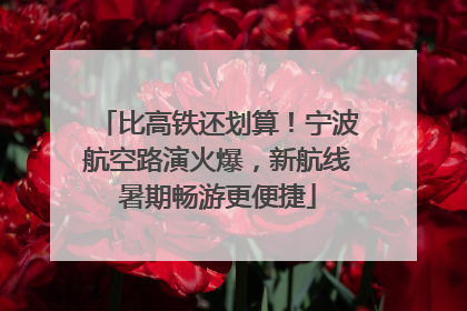 比高铁还划算！宁波航空路演火爆，新航线暑期畅游更便捷