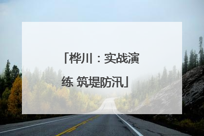 桦川：实战演练 筑堤防汛