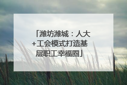 潍坊潍城：人大+工会模式打造基层职工幸福圈