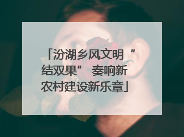 汾湖乡风文明“结双果” 奏响新农村建设新乐章