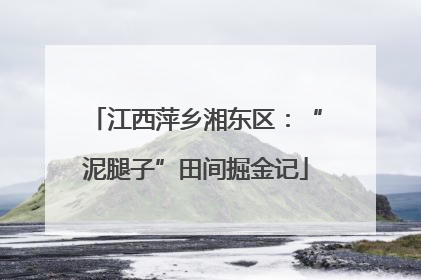 江西萍乡湘东区：“泥腿子”田间掘金记