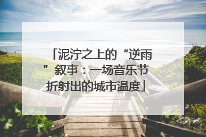 泥泞之上的“逆雨”叙事：一场音乐节折射出的城市温度
