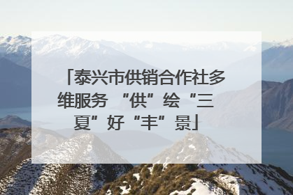 泰兴市供销合作社多维服务 “供”绘“三夏”好“丰”景