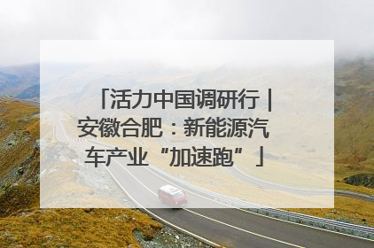 活力中国调研行｜安徽合肥：新能源汽车产业“加速跑”