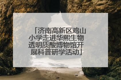 济南高新区鸡山小学走进华熙生物透明质酸博物馆开展科普研学活动
