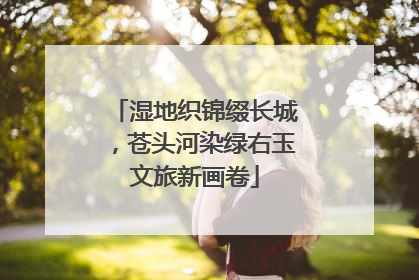湿地织锦缀长城，苍头河染绿右玉文旅新画卷