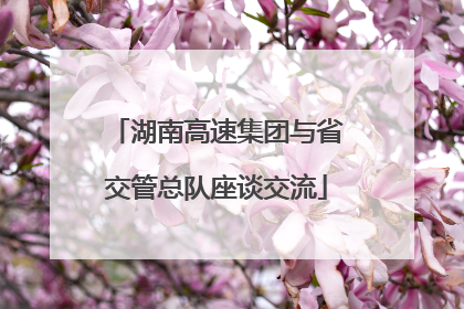 湖南高速集团与省交管总队座谈交流