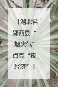 湖北省郧西县“烟火气”点亮“夜经济”