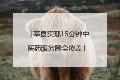 莘县实现15分钟中医药服务圈全覆盖