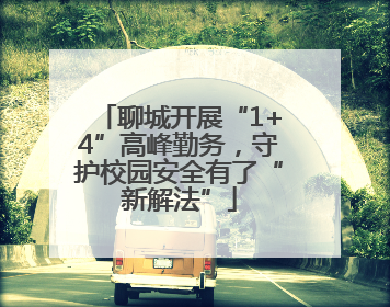 聊城开展“1+4”高峰勤务，守护校园安全有了“新解法”