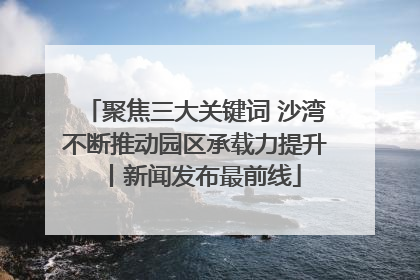 聚焦三大关键词 沙湾不断推动园区承载力提升丨新闻发布最前线
