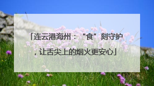 连云港海州：“食”刻守护，让舌尖上的烟火更安心