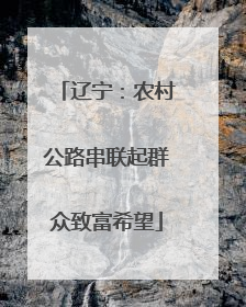 辽宁：农村公路串联起群众致富希望