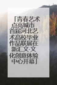 青春艺术点亮城市 首届河北艺术高校毕业作品联展在新汇文·文化创意体验中心开幕