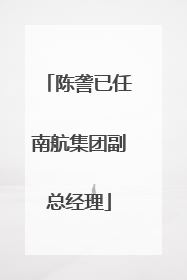 陈詟已任南航集团副总经理