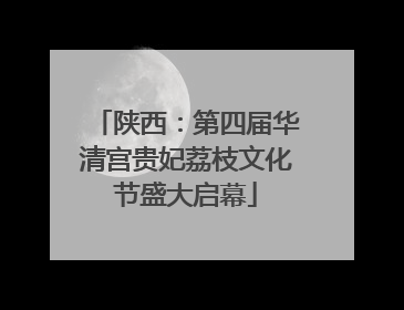 陕西：第四届华清宫贵妃荔枝文化节盛大启幕