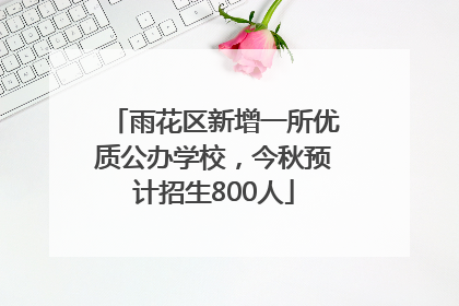 雨花区新增一所优质公办学校，今秋预计招生800人