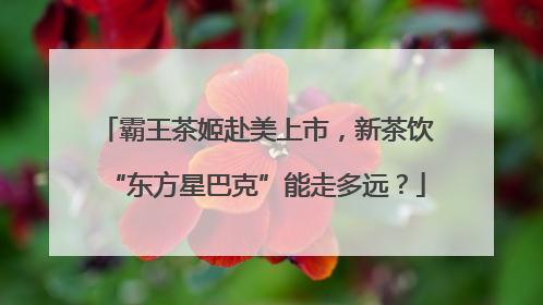 霸王茶姬赴美上市，新茶饮“东方星巴克”能走多远？