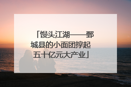 馒头江湖——鄄城县的小面团撑起五十亿元大产业