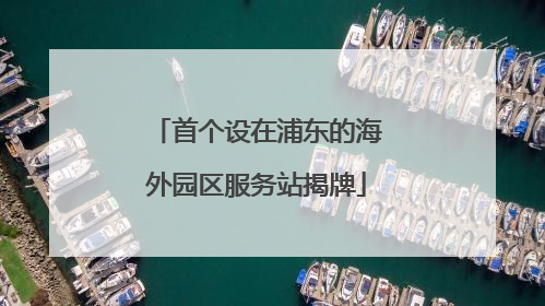 首个设在浦东的海外园区服务站揭牌