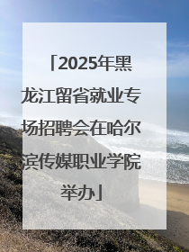 2025年黑龙江留省就业专场招聘会在哈尔滨传媒职业学院举办