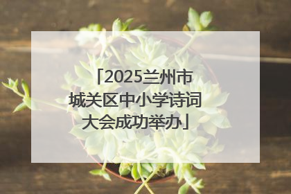 2025兰州市城关区中小学诗词大会成功举办